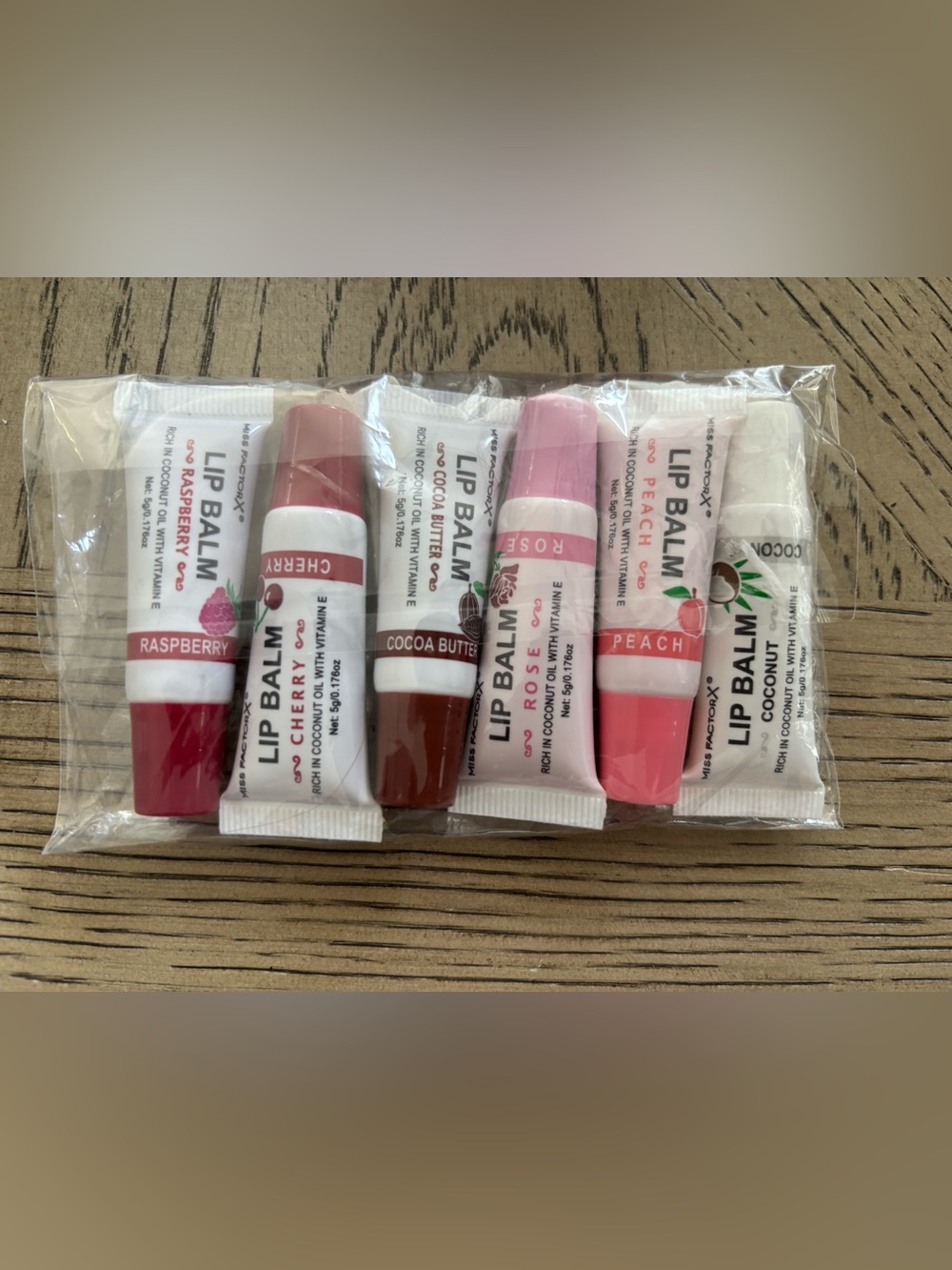 Miss Factory Lip Balm Set 6 Pc Set